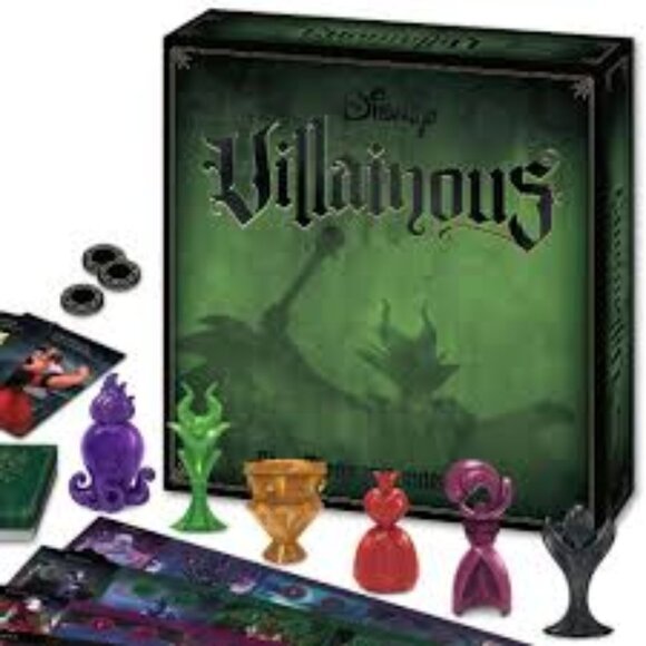 Disney Villainous Board Game COMPLETE The Worst Takes It All Ravensburger Green - Picture 1 of 9